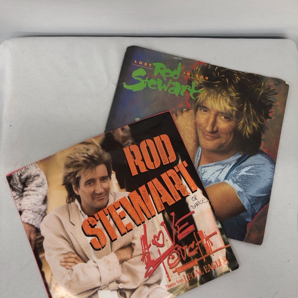 Rod Stewart Vintage 45 RPM records